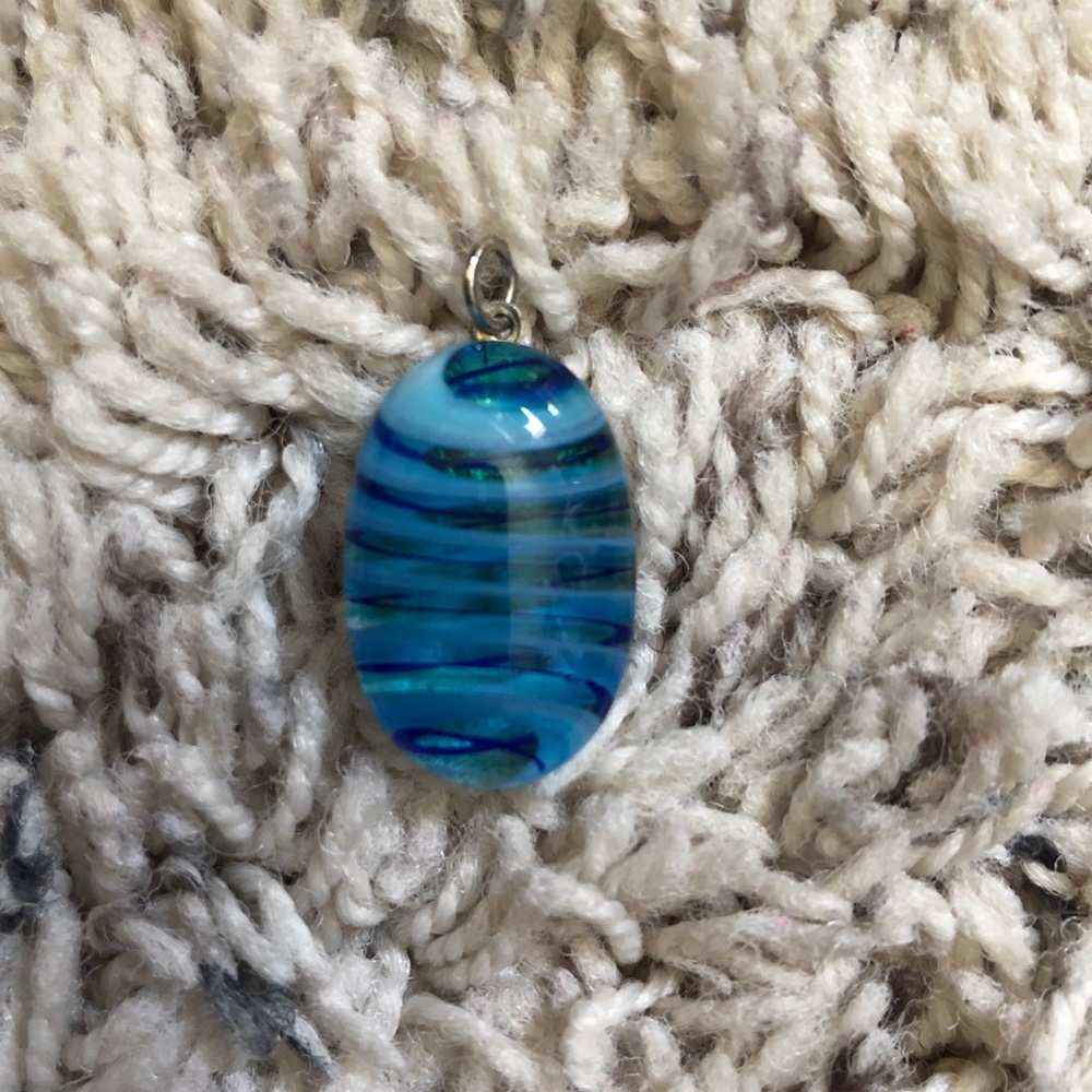 Blown glass pendant